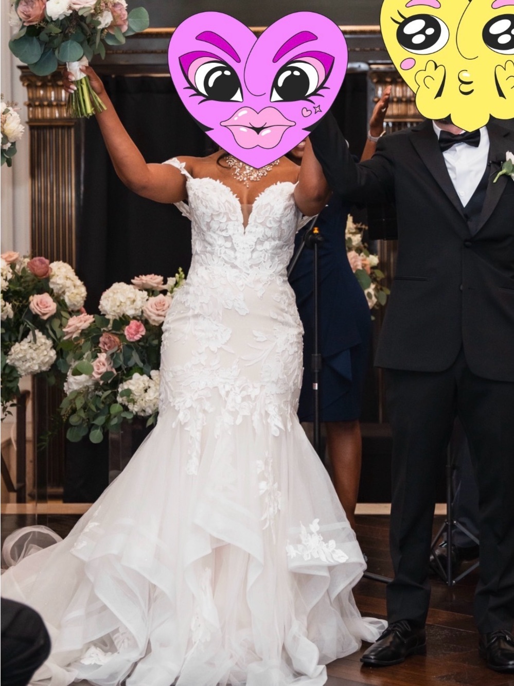 Sophia Tolli Ivory Lace Mermaid Wedding Dress